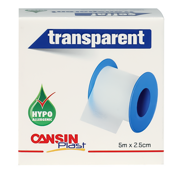 Cansin Plast Transparent Plaster 5m X 2.5cm