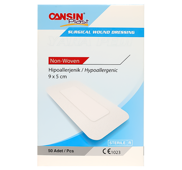 Cansin Plast Surgical Non Woven Wound Dressing 9 X 5 cm 50 Pcs
