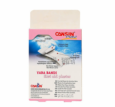 Cansin Plast First Aid Plaster Sensitive 20 Pcs
