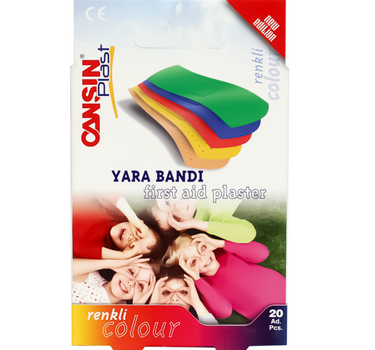 Cansin Plast First Aid Plaster Colour 20 Pcs