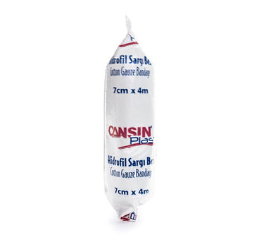 Cansin Plast Cotton Gauze Bandage 4m X 7cm