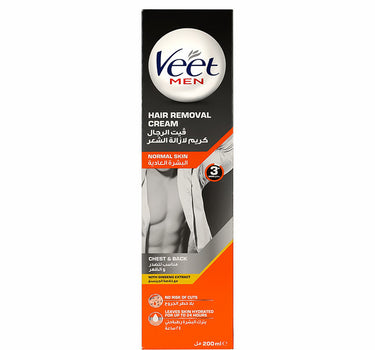 Veet Men Hair Removal Cream For Normal Skin Chest And Back 200 ml