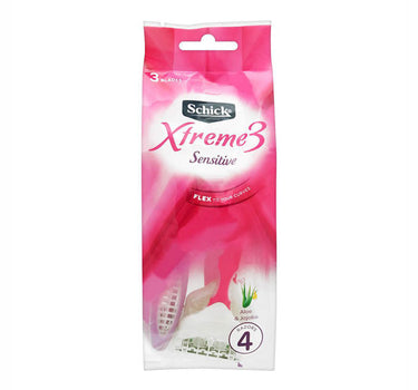 Schick Xtreme 3 Sensitive Women Razor 4 Pcs