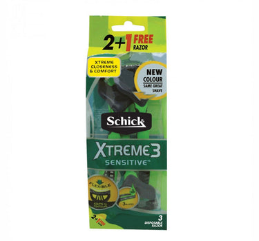 Schick Xtreme 3 Sensitive Men Razor 2+1 Free