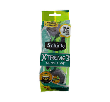Schick Xtreme 3 Sensitive Men Disposable Razor 7+3 Free