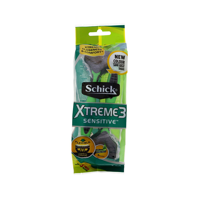 Schick Xtreme 3 Sensitive Men Disposable Razor 7+3 Free – albayrouni ...