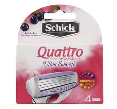 Schick Quattro Women Ultra Smooth Blades 4 Pcs