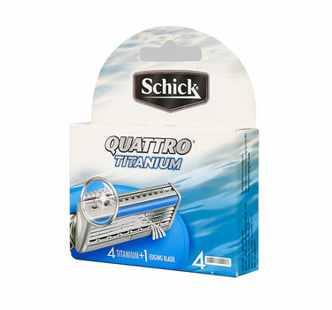 Schick Quattro Titanium Men Blades 4 Pcs