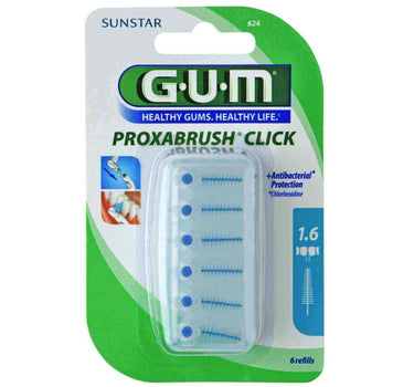Butler Gum Proxabrush Click Interdental Refill 1.6 mm 6 Pcs