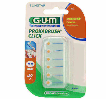 Butler Gum Proxabrush Click Interdental Refill 0.9 mm 6 Pcs
