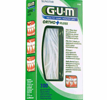 Butler Gum Ortho+ Dental Floss 100 Pcs