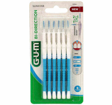 Butler Gum Bi-Direction Interdental Brush 0.9 mm 6 Pcs 2314