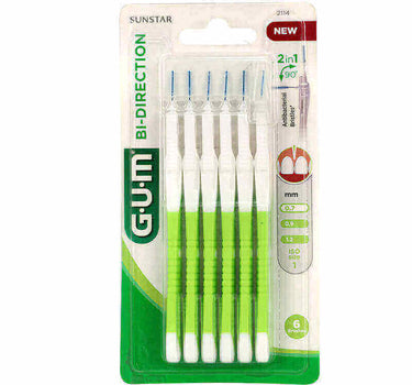 Butler Gum Bi-Direction Interdental Brush 0.7 mm 6 Pcs