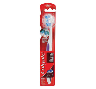 Colgate 360 Optic White Toothbrush Medium 1 Pc