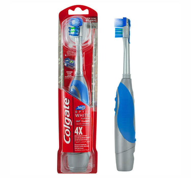Colgate 360 Optic White Platinum Powered Toothbrush Soft 1 Pc