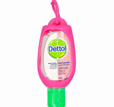 Dettol Hand Sanitizer Skincare With Pink Hanger 50 ml