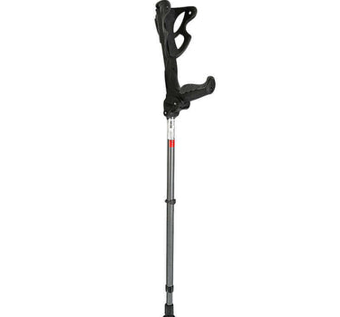 FDI Ergodynamic Elbow Crutch Black With Black Grip (L) EDL 02/02 1 Pc