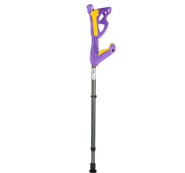 FDI Premium Elbow Crutch Violet With Yellow Grip OP 15/06 1 Pc
