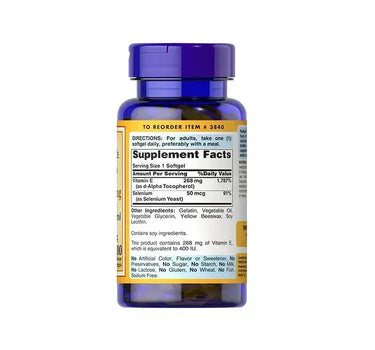 P.Pride Vitamin E 400 I.U, Selen Soft Gels 100'S as antioxidant