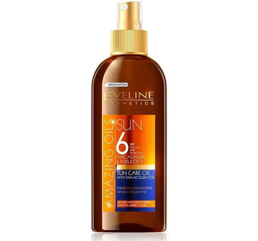 Eveline Amazing Oils Sun Care Oil With Tan Accelerator SPF 6 - 150 ml