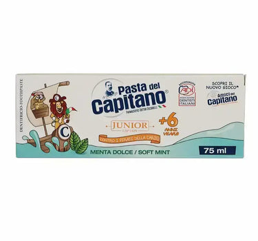 Pasta Del Capitano Junior +6 Years Soft Mint Toothpaste 75 ml