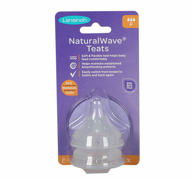 Lansinoh Natural Wave Nipples Fast Flow 2 Pcs