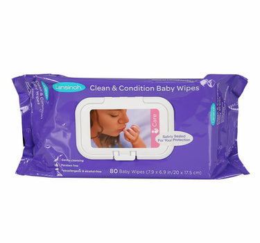 Lansinoh Clean Baby Wipes 80 Pcs