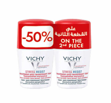 فيشي مزيل العرق 72 ساعة رول (أحمر) 50 مل عرض 1 و 50% على القطعة الثانية