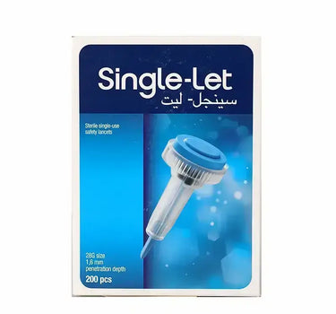 Single Let Sterile Single Use Safety Lancets 200 Pcs