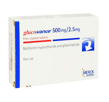 Glucovance 500/2.5mg 30 Tablets for Diabetes