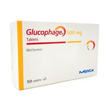 Glucophage 500 mg 50 Tabs For Diabetes