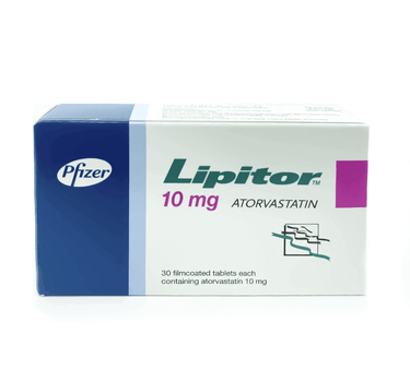 Lipitor 10 mg 30 Tabs For High Cholesterol
