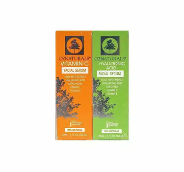 OZ Naturals Vitamin C 30 ml + Hyaluronic Acid 30 ml Serum Offer Pack