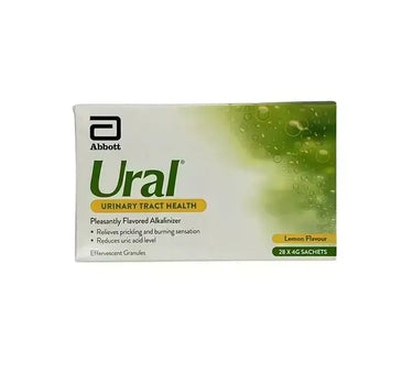 Ural Effervescent Granules Lemon Flavour 28 Sachets For Urinary Tract Health