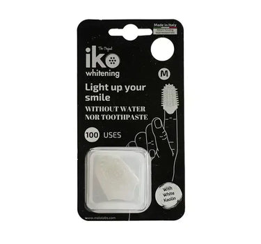 Melo Iko Whitening White Finger Toothbrush Medium 1 Pc