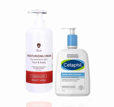 Moisturizing package for dry and sensitive skin