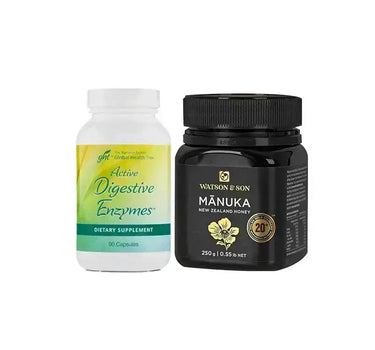 Active Digestive Enzymes + Watson & Son Manuka Honey 20+ Package