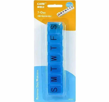 Care Well 7 Day Pill Reminder Box Medium CW202
