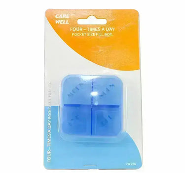 Care Well Four Times A Day Pill Box CW206 C102043
