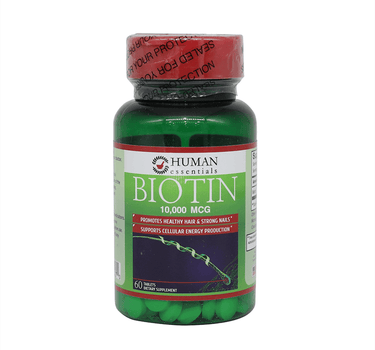 Human Essentials Biotin 10,000 mcg Tabs 60'S