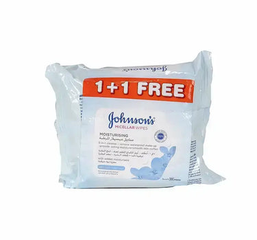 Johnson's Micellar Moisturising Replenishing Wipes 2*25'S 1+1 Offer