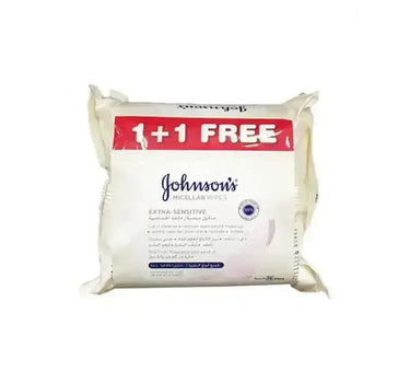 Johnson's Micellar Extra Sensitive Wipes 25'S 1+1 Offer