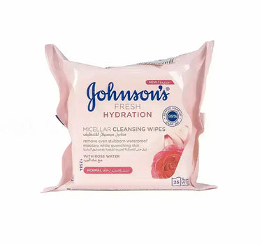 Johnson's Micellar Cleansing Wipes With Rose Water 25'S