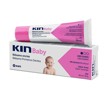 Kin Baby Teething Gel Strawberry Flavour 30 ml