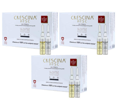 Triple Package - crescina HFSC 100% 500 woman TC 10+10 fl