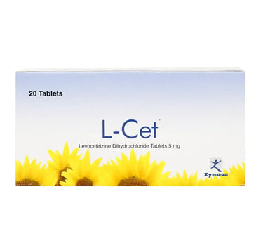L-Cet 5 mg Tabs 20'S Anti-allergy