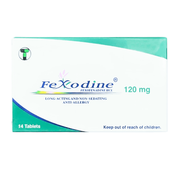 Fexodine 120 mg Tabs 14'S for allergic rhinitis