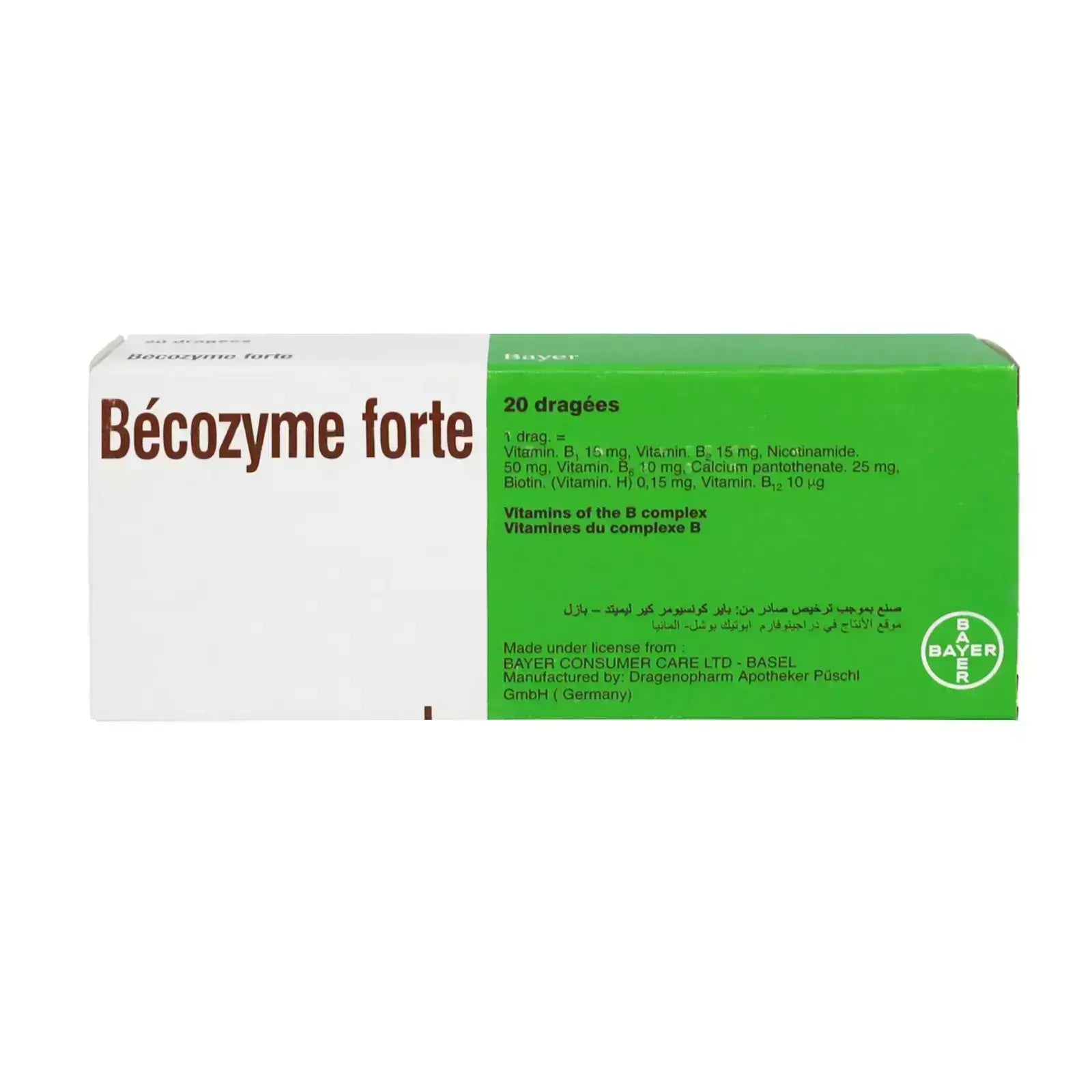 Becozyme Forte Tabs 20'S Vit B – albayrouni Pharmacy