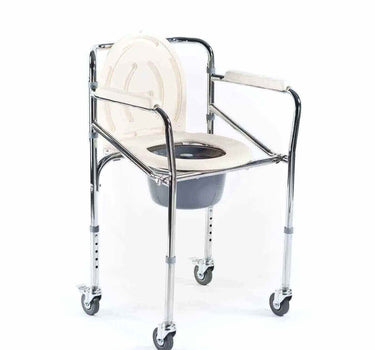 Commode Folding With Wheel FS696