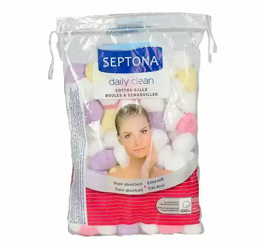 Septona Daily Clean Colored Cotton Balls 100 Pcs 1Sep013